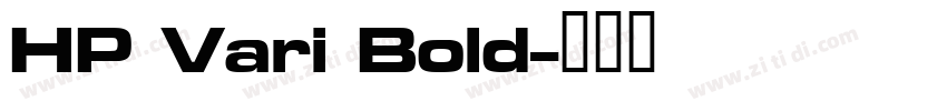 HP Vari Bold字体转换